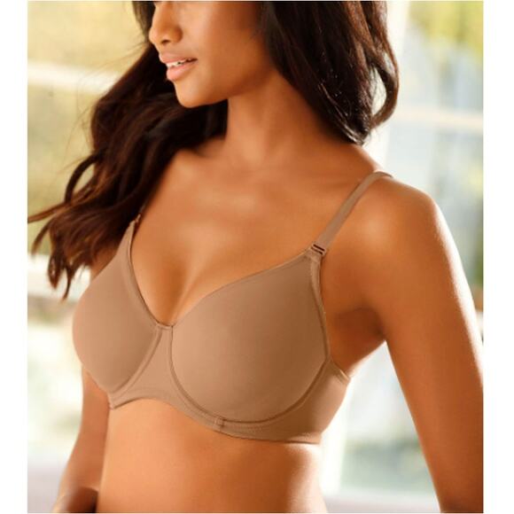 NEW MACY’S LASCANA Tan Clear Multi Strap T-Shirt Bra Size 34C - Picture 3 of 8